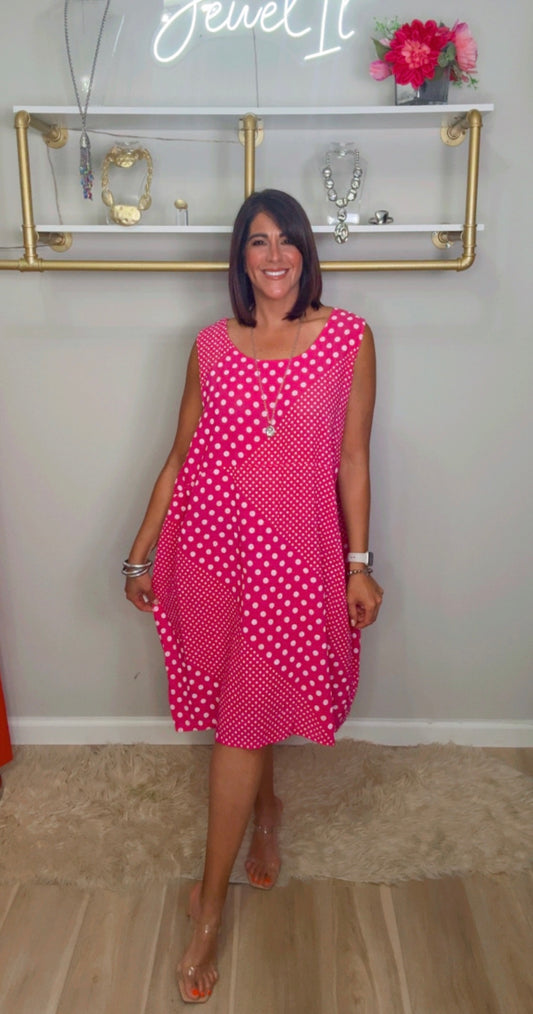 Italian Polka Dots Midi/oversized