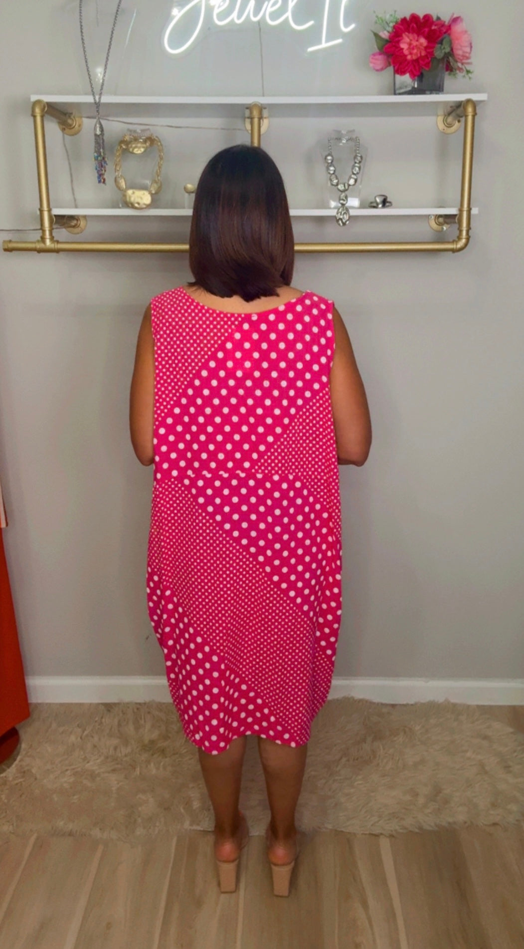 Italian Polka Dots Midi/oversized
