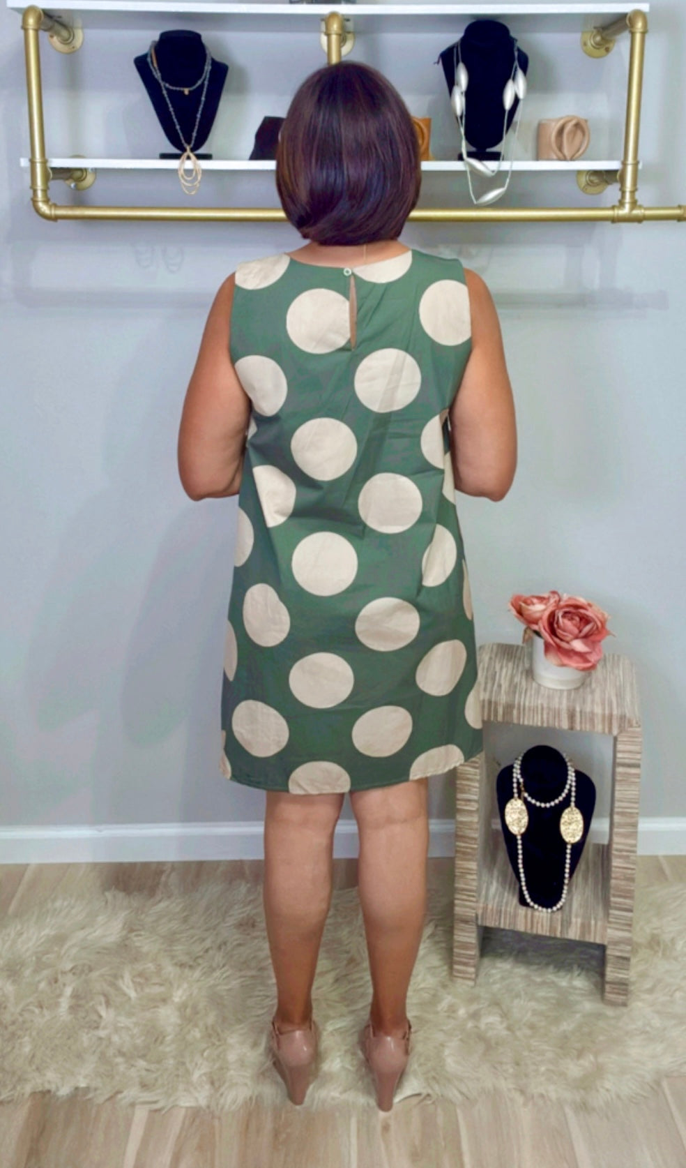 Italian Polka Dots Short Dress