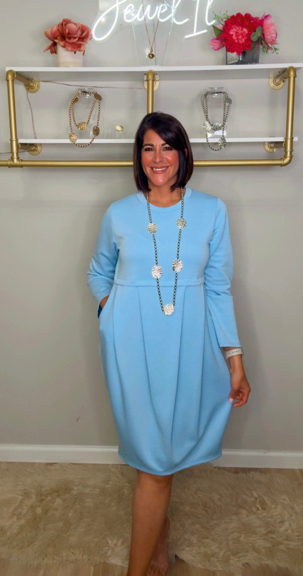 Italian Globe Short Dress