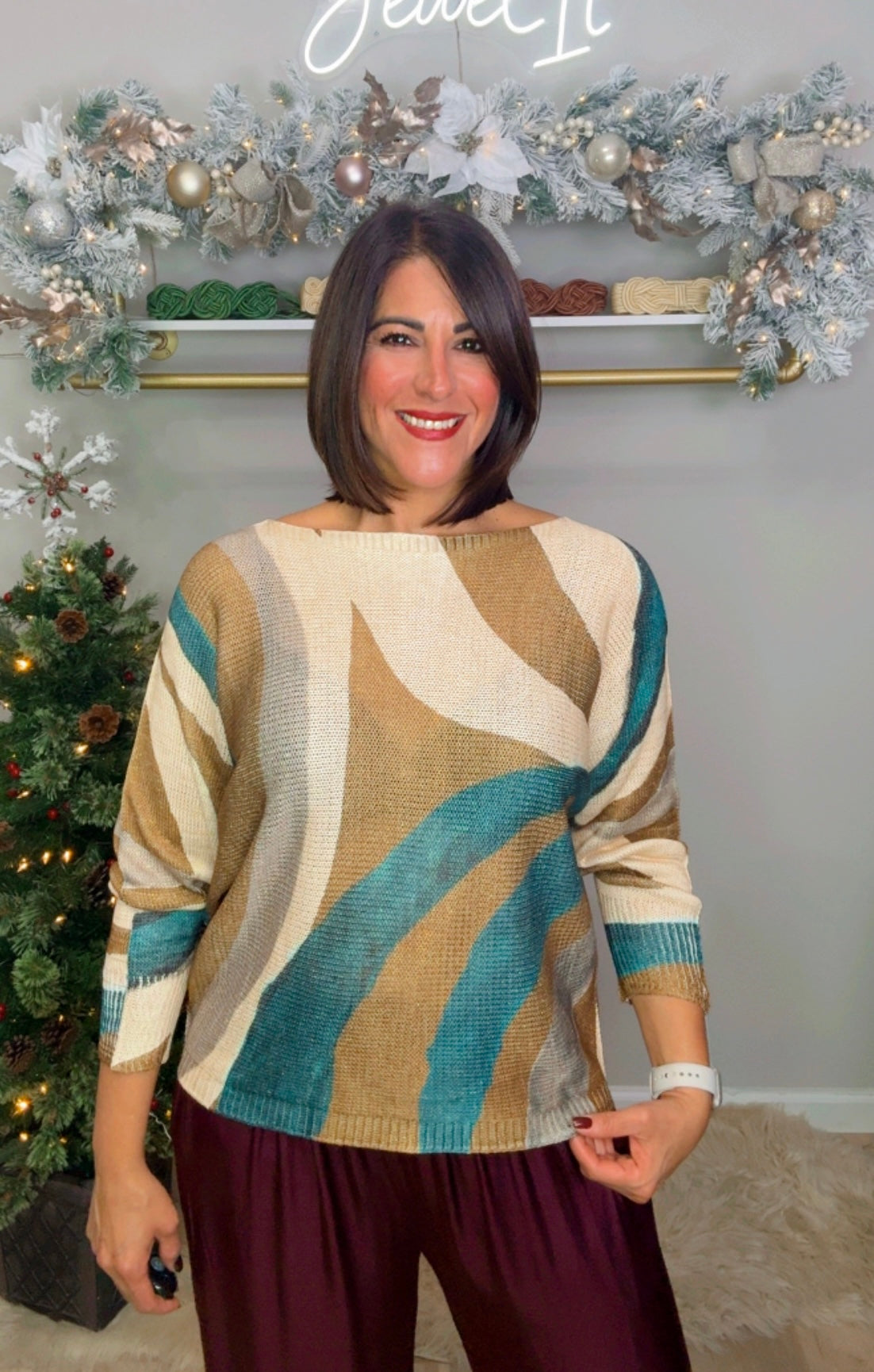 Italian Knit Stamped