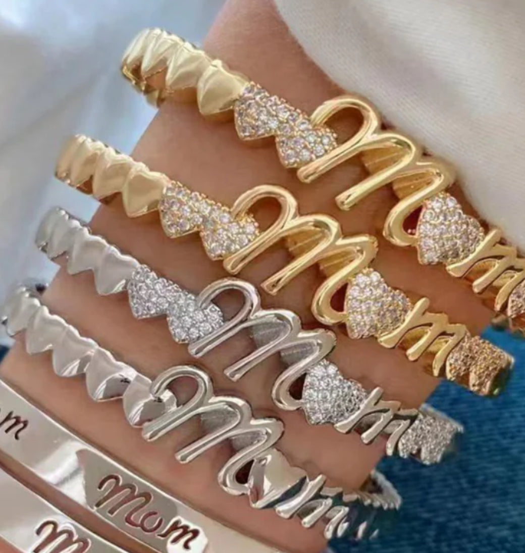 Mom Quartz Cuff Bracelet - Main Image