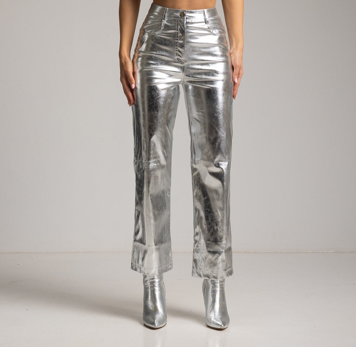 Metallic High waist Jean