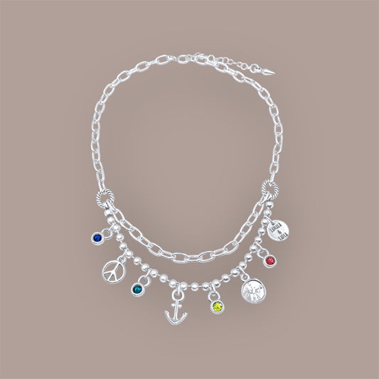 Áncora Swarovski Charm Necklace