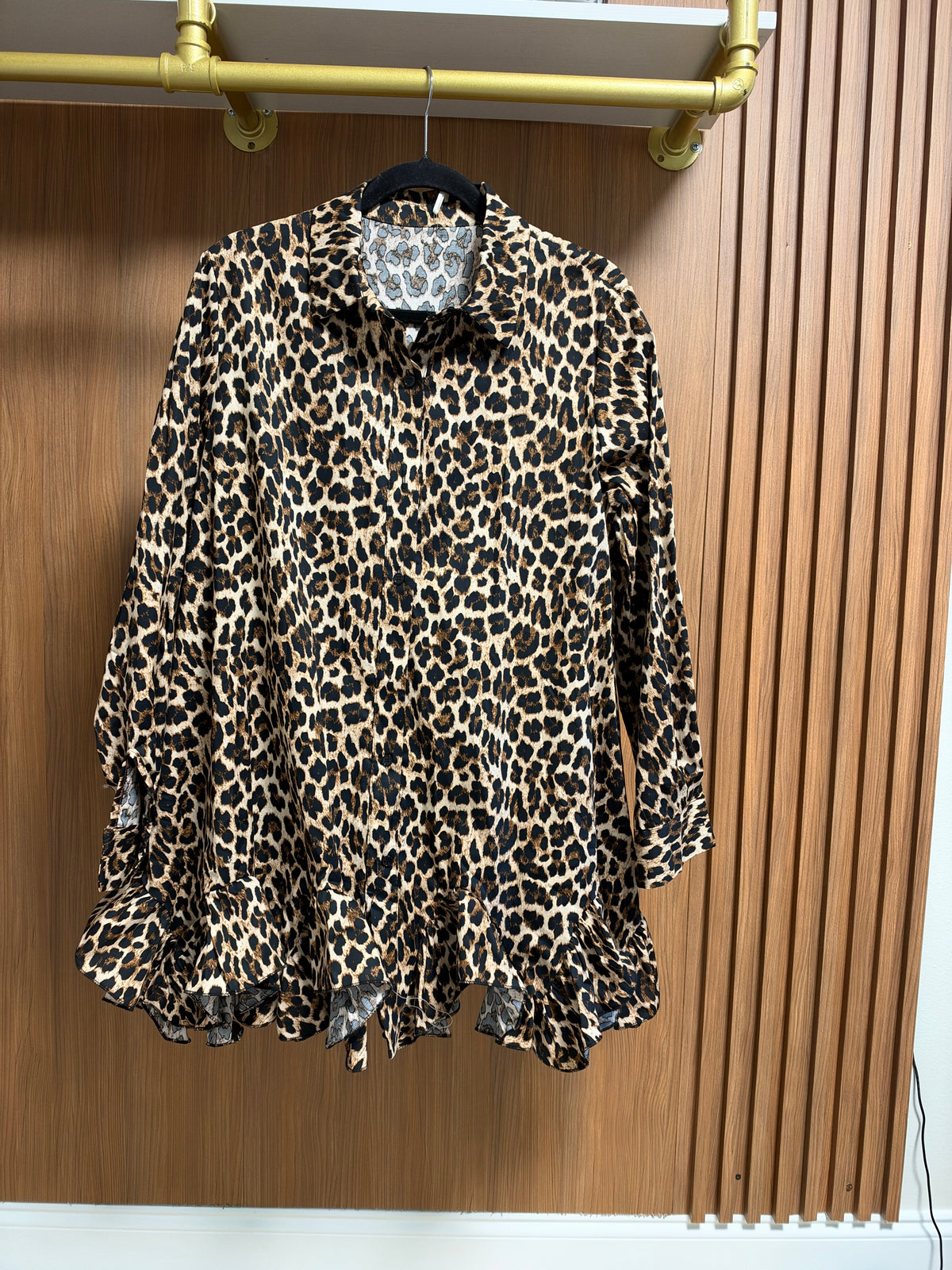 Italian Animal Print Short Dress/Bluson