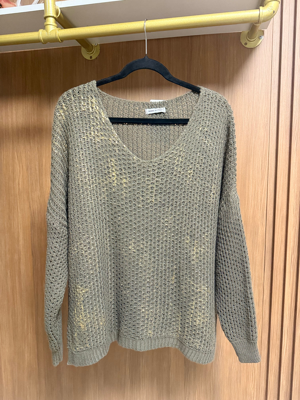 Italian Metallic Sweater