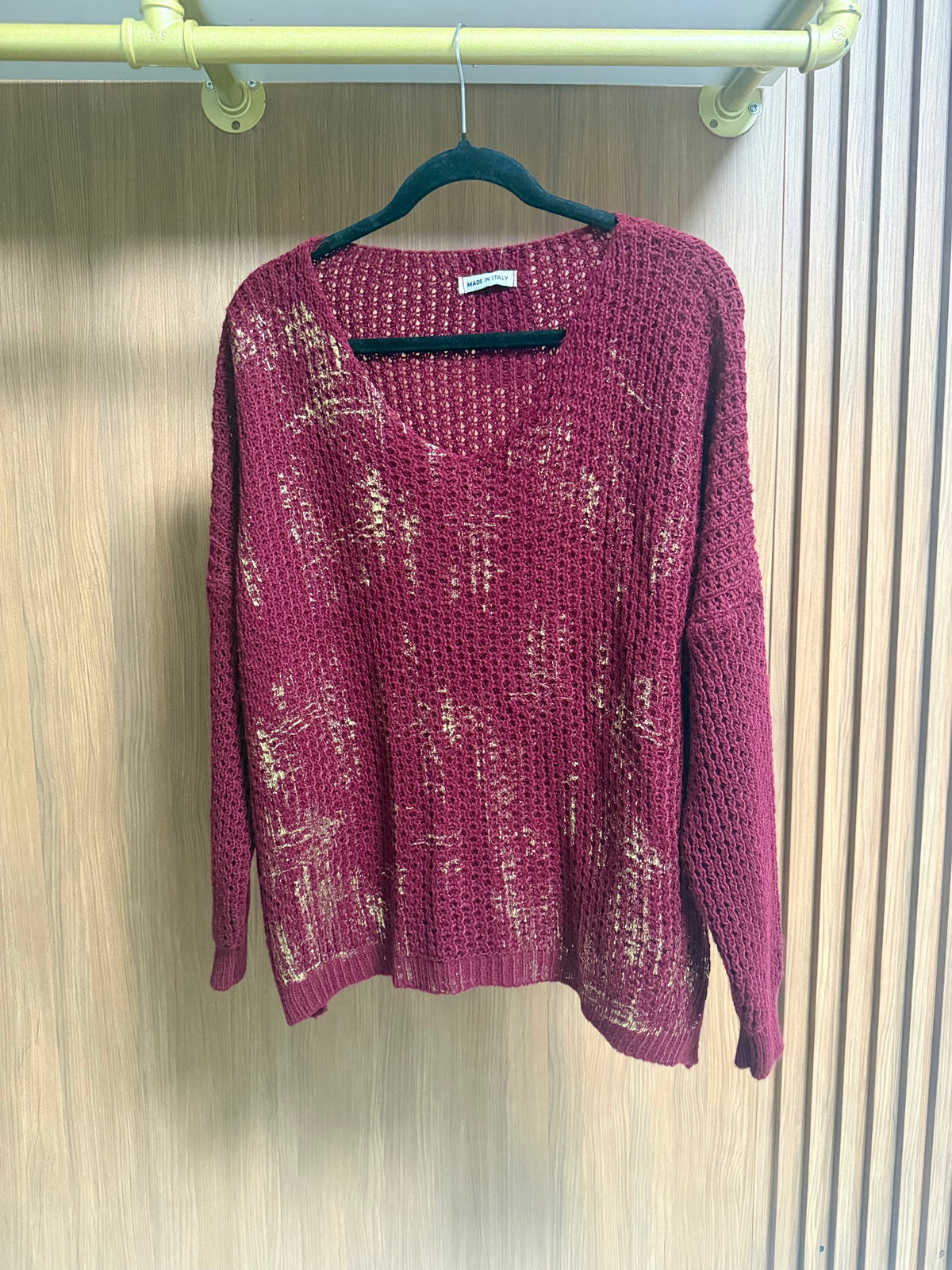 Italian Metallic Sweater
