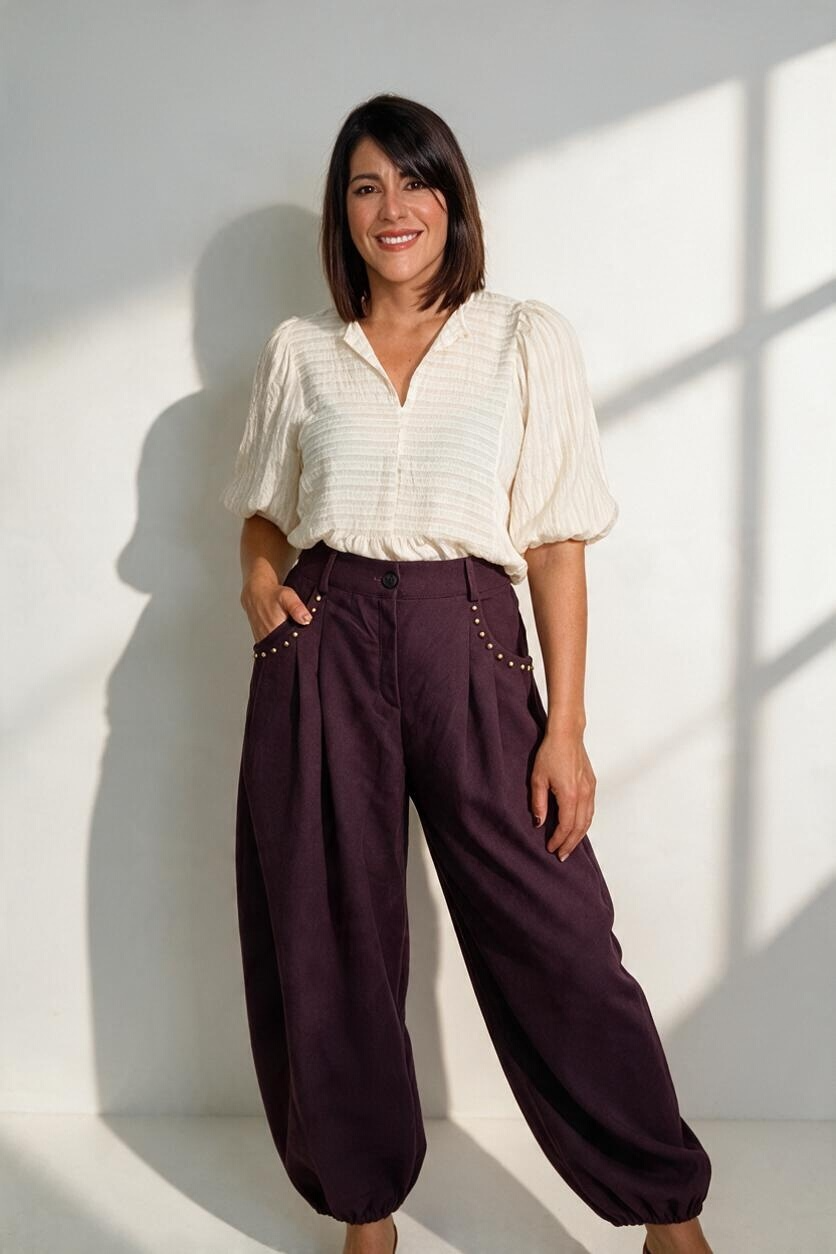 Italian Aladdin Studs Pants