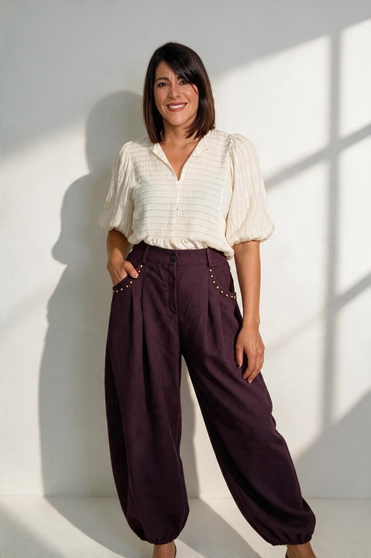 Italian Aladdin Studs Pants