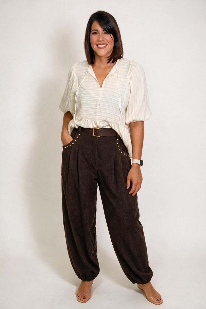 Italian Aladdin Studs Pants