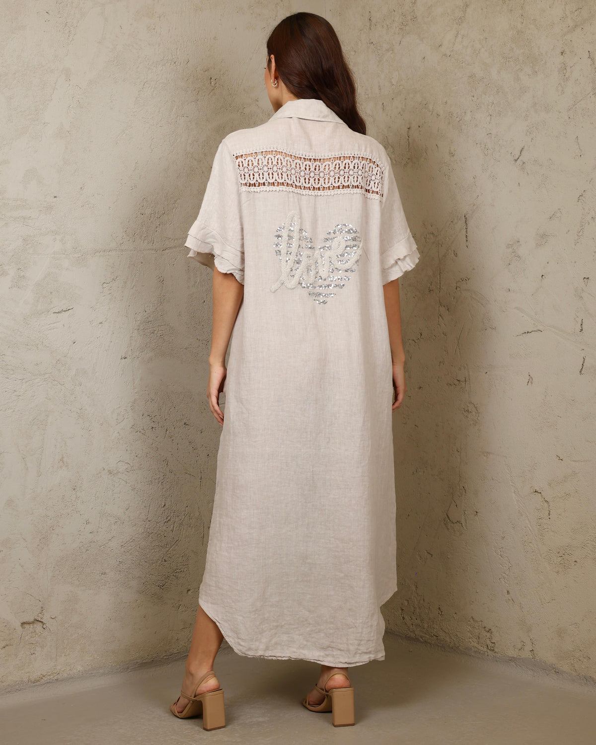 Italian Linen Love Dress Shirt