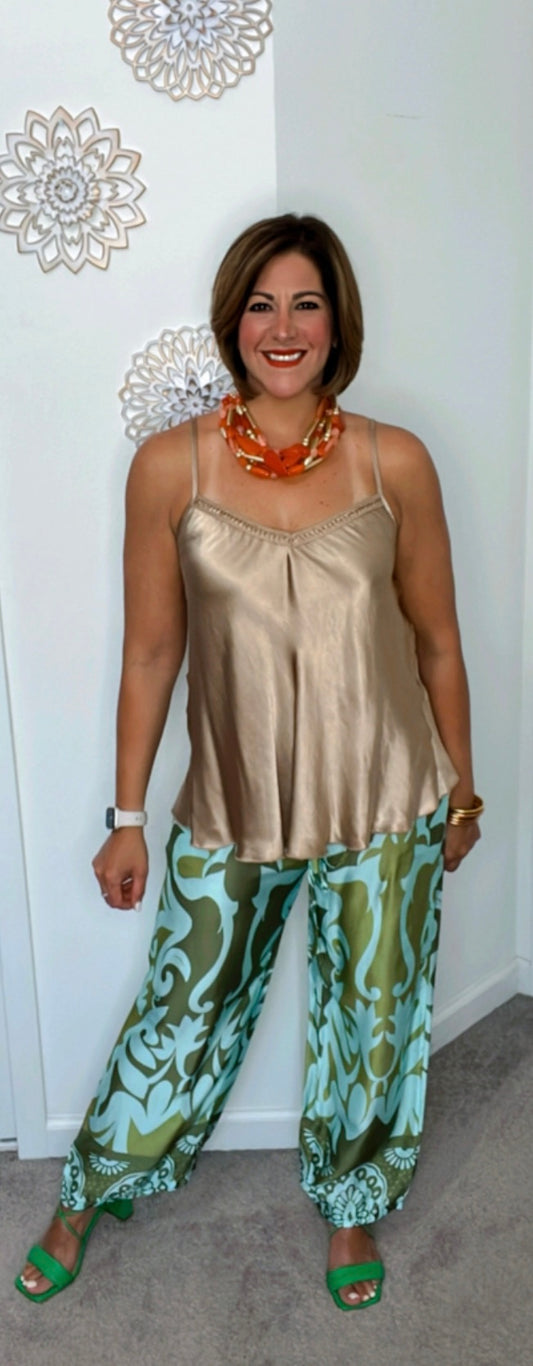 Italian Satin Tank Top